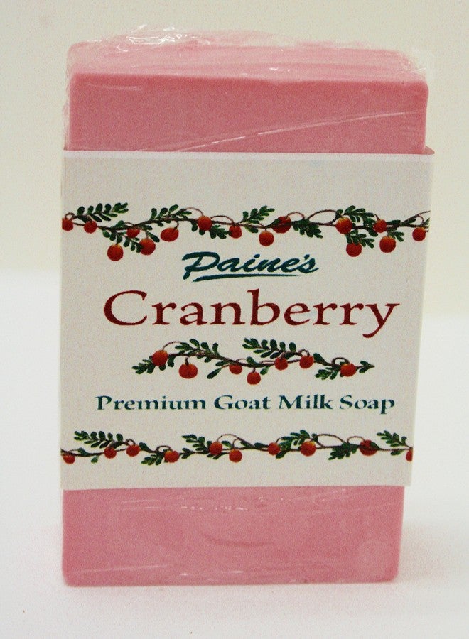 Paine's CRANBERRY Premium Goat Milk Soap 4.5 oz bar fresh Maine made all natural - Image 1